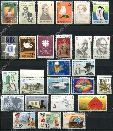 Бельгия 196х-8х гг. • лот 26 чистых(**) марок • MNH OG VF