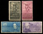 Бразилия 1935 г. • Sc# 407-10 • 200 - 1000 r. • 100-летие революции 1835 года • полн. серия • MNH!! OG XF ( кат. - $20+ )