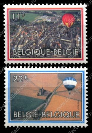 Бельгия 1983 г. • Mi# 2146-7 • 11 и 22 fr. • 200-летие воздухоплавания • полн. серия • MNH OG XF ( кат.- € 2 )