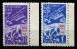 СССР 1948 г. • Сол# 1304-5 • 30 коп. и 1 руб. • День авиации • полн. серия • MH OG XF+