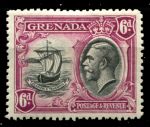 Гренада 1934-1936 гг. • Gb# 141 • 6 d. • Георг V • основной выпуск • парусный бот • MH OG VF ( кат. - £3.50 )