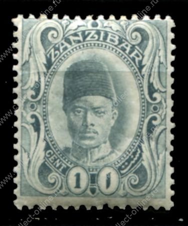 Занзибар 1908-1909 гг. • Gb# 225 • 1 c. • Султан Али бин Хамуд • MNH OG VF