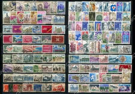 Франция 193x-198x гг. • лот 129 разных, старых марок (коммеморатив) • Used F-VF