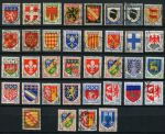 Франция 1946-1966 гг. • гербы французских регионов и городов • 36 разных марок • стандарт • Used VF