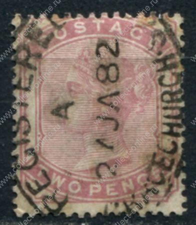 Великобритания 1880-1881 гг. • Gb# 168 • 2 d. • Королева Виктория • стандарт • Used VF ( кат.- £ 120 )