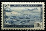 Алжир 1946-1947 гг. • Iv# 2 • 10 fr. • самолет над портом • авиапочта • MNH OG VF