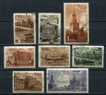 СССР 1946 г. • Сол# 1072-79 • 5 коп. - 1 руб. • Архитектура Москвы • полн. серия • Used(ФГ) OG VF