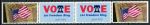 США 1976 г. • Ассоциация ветеранов • Поддержка выборов • неофициальный выпуск • сцепка 4 марки • MNH OG VF