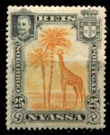 Ньяса • 1901 г. • SC# 31 • 25 r. • осн. выпуск • жираф • MH OG VF ( кат. - $2 )