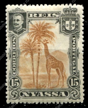 Ньяса • 1901 г. • SC# 29 • 15 r. • осн. выпуск • жираф • MH OG VF ( кат. - $2 )