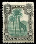 Ньяса • 1901 г. • SC# 28 • 10 r. • осн. выпуск • жираф • MH OG VF ( кат. - $2 )
