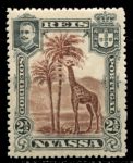 Ньяса • 1901 г. • SC# 26 • 2½ r. • осн. выпуск • жираф • MH OG VF ( кат. - $2 )