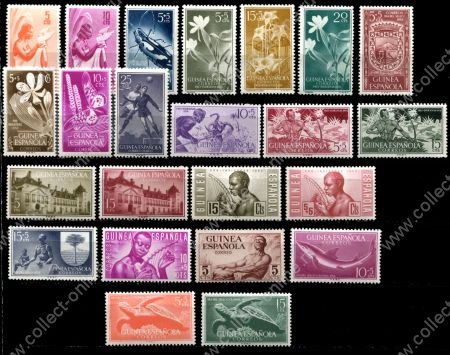 Испанская Гвинея • набор 23 старые, чистые(**) марки • MNH OG VF