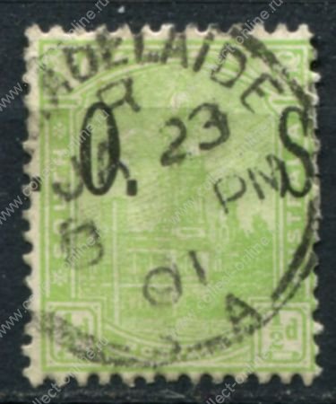 Южная Австралия 1899-1901 гг. • GB# O80 • ½ d. • надпечатка "O.S."(тип III) • официальная почта • Used VF ( кат.- £6 )