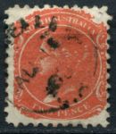 Южная Австралия 1868-1876 гг. • GB# 159 • 2 d. • Королева Виктория • в.з. № 10 • стандарт • Used F-VF ( кат. - £3 )