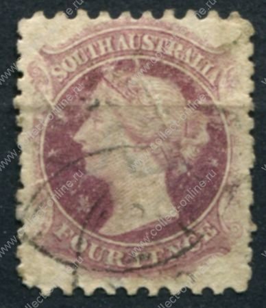 Южная Австралия 1870-1871 гг. • GB# 95 • 4 d. • Королева Виктория • стандарт • Used VF ( кат. - £11 )