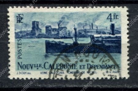 Новая Каледония 1948 г. • Iv# 271 • 4 fr. • основной выпуск • пароход • Used VF
