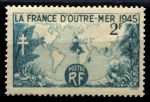 Франция 1945 г. • Iv# 741 • 2 fr. • Заморские территории Франции • MNH OG VF